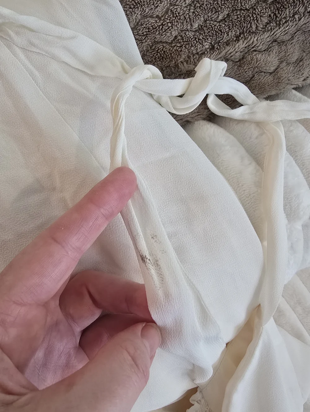 NWT Reformation Nadira Dress in Ivory Sweetheart Neckline Shoulder Strap Ties - Picture 12 of 14